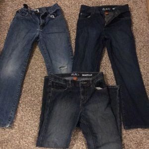 3 pairs of Children’s Place Bootcut Jeans